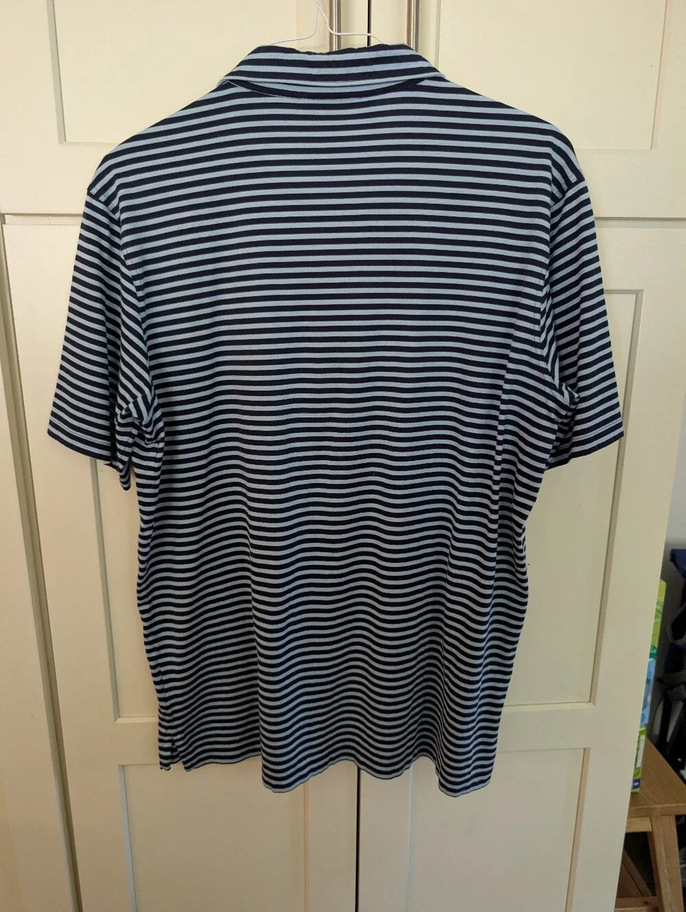 Bobby Jones Masters‎ Polo Navy Striped Polo with Masters Logo